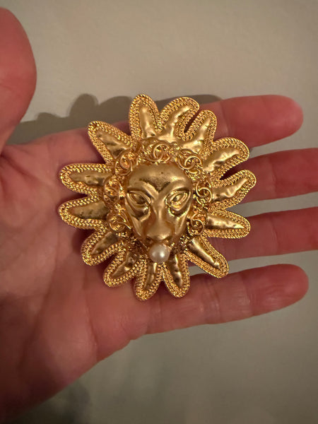 Chanel Lion Brooch