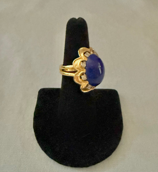 Mazer Lapis Ring Size 7 or Smaller (inner adjuster)