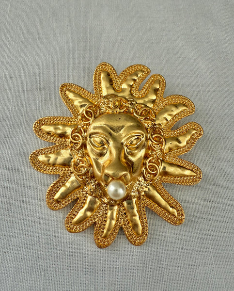 Chanel Lion Brooch