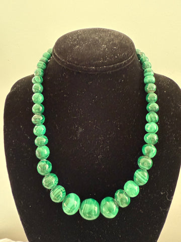 Malachite Graduated ahead Necklace