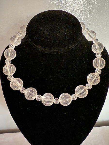 Monet Lucite Bead Necklace