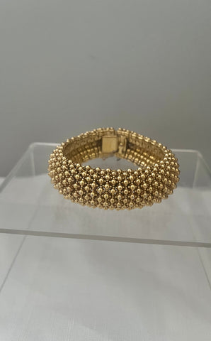 Ciner Gold Plated Beaded Bracelet