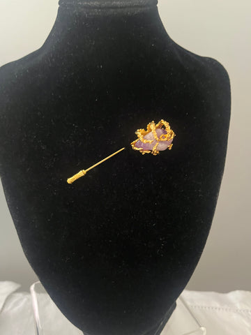 Amethyst Stick Pin