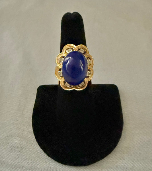 Mazer Lapis Ring Size 7 or Smaller (inner adjuster)