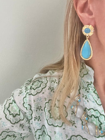 Turquoise Post Earrings