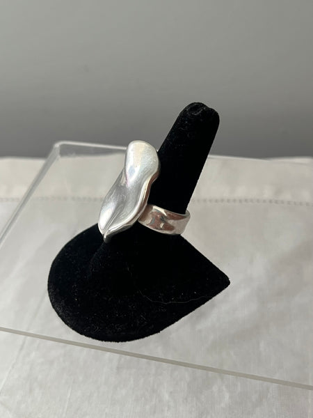 Large Sterling Silver Ring Size 8