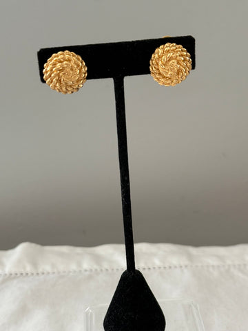 Money Petite Knot Clip On Earrings