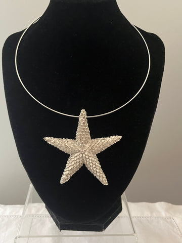 Silver Starfish Brooch/Pendant