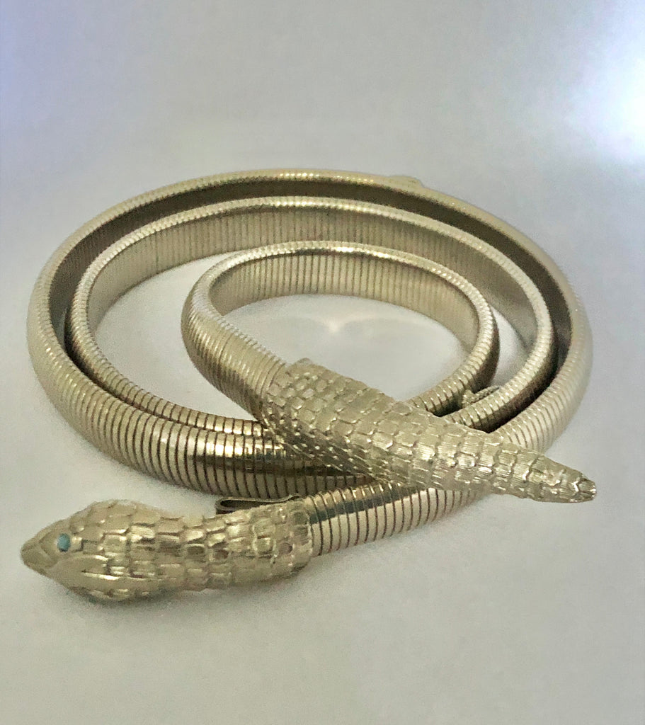 Silver metal chain link snake belt (NEW STOCK) – Scott Fraser Collection
